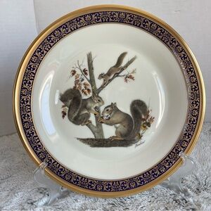 VTG Lenox Woodland Wildlife Boehm Squirrels 1979 Collectible Plate